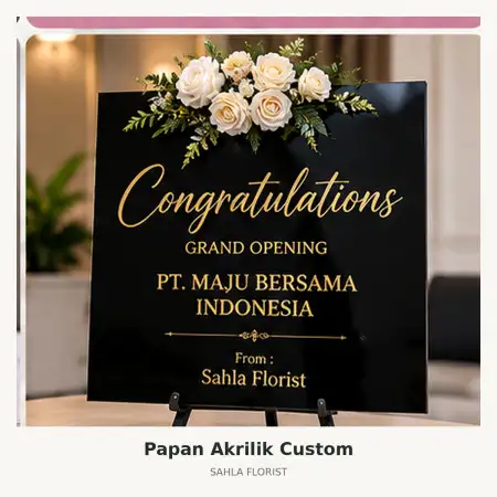 Papan Bunga Akrilik Konawe Utara